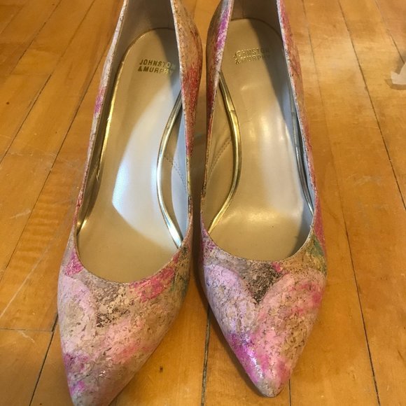 Johnston & Murphy Cork/leather Heels Size 7 - Picture 5 of 10